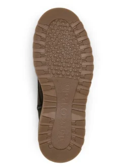 Leder-Boots in Schwarz><noscript><img width=
