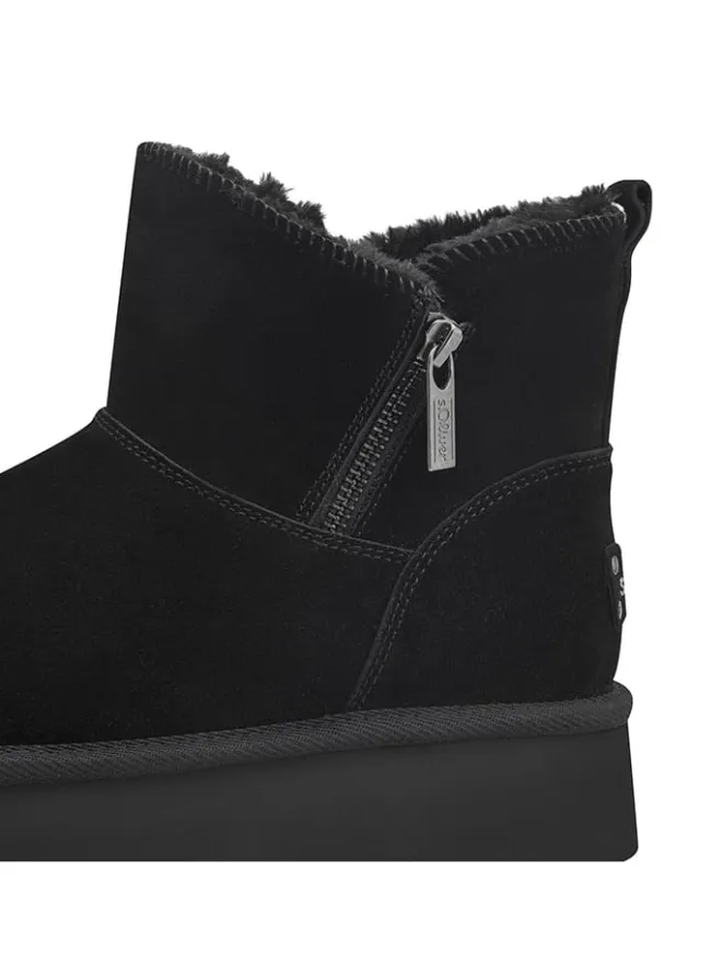 s.Oliver Stiefel & Boots^Leder-Boots in Schwarz