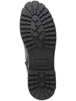 Leder-Boots in Schwarz><noscript><img width=