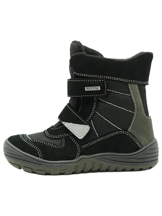 Leder-Boots in Schwarz>El Naturalista Sale