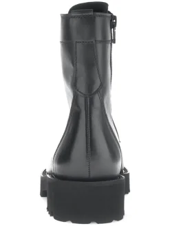 Leder-Boots in Schwarz><noscript><img width=