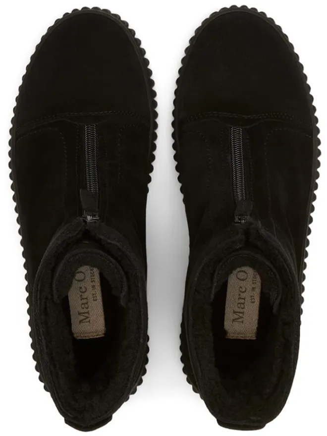 Marc O'Polo Shoes Stiefel & Boots^Leder-Boots in Schwarz