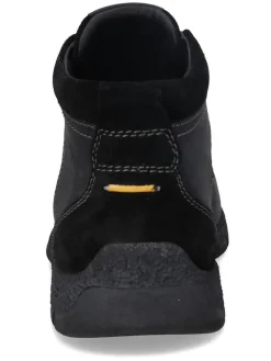 Leder-Boots in Schwarz><noscript><img width=