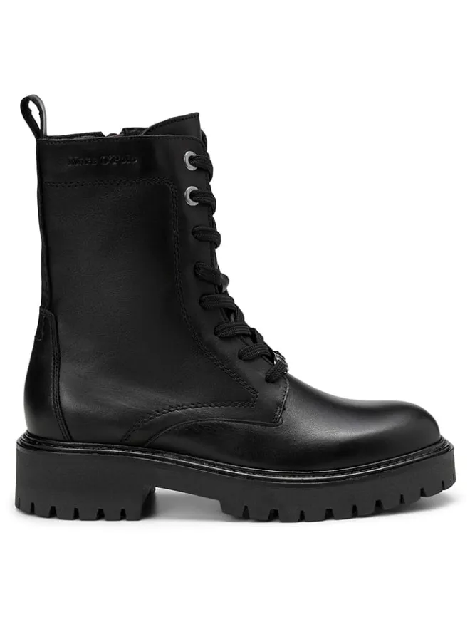 Marc O'Polo Shoes Stiefeletten^Leder-Boots in Schwarz