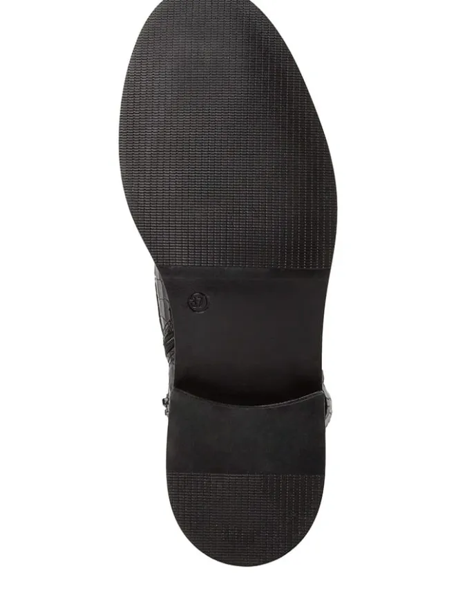 Tamaris Stiefeletten^Leder-Boots in Schwarz