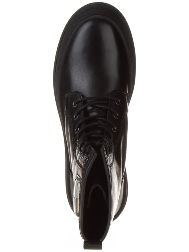 Leder-Boots in Schwarz>Tommy Hilfiger Shoes