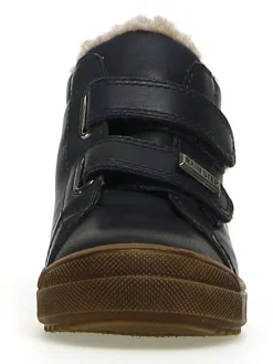 Leder-Boots in Schwarz><noscript><img width=