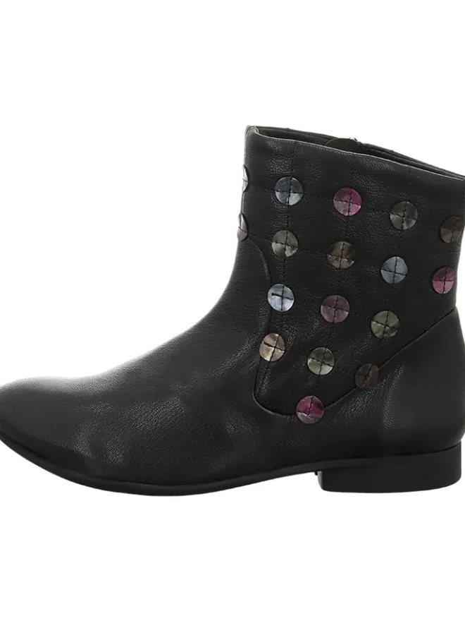 Leder-Boots in Schwarz>Think! Outlet