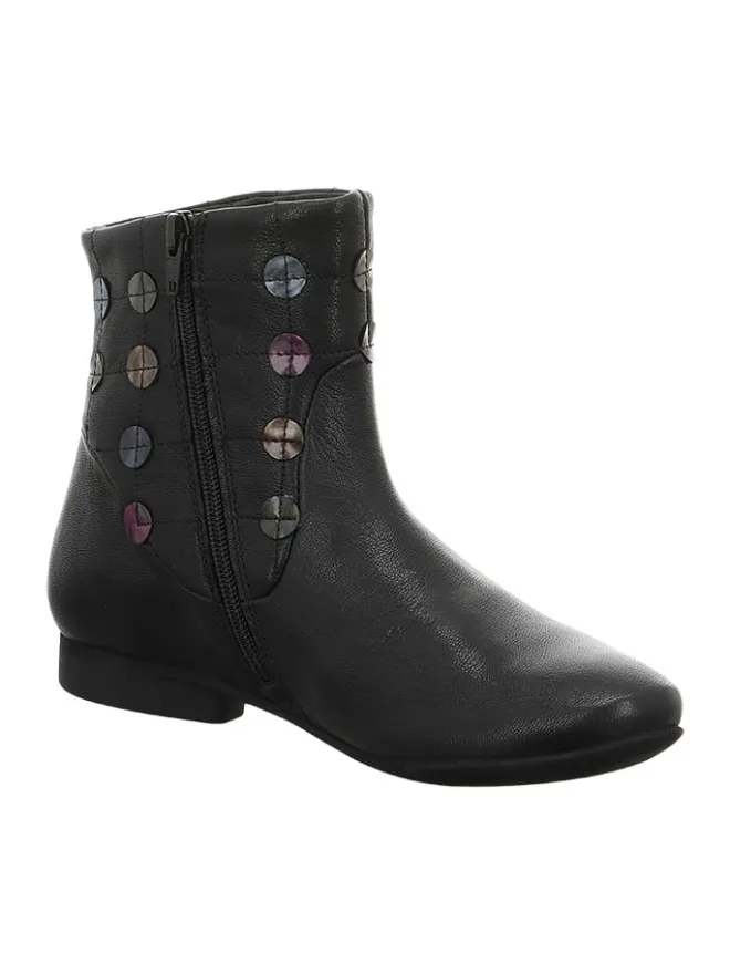 Leder-Boots in Schwarz>Think! Outlet