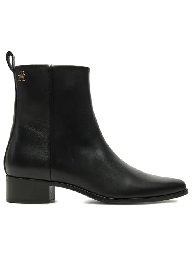 Tommy Hilfiger Shoes Stiefel & Boots^Leder-Boots in Schwarz