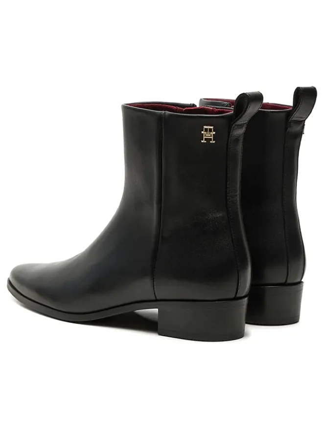 Tommy Hilfiger Shoes Stiefel & Boots^Leder-Boots in Schwarz