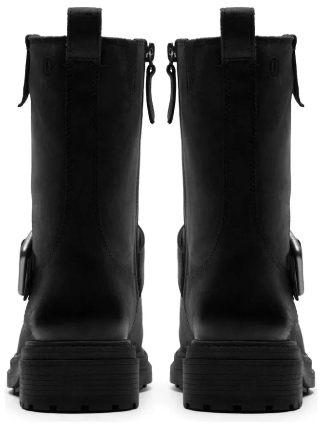Leder-Boots in Schwarz>Clarks Clearance