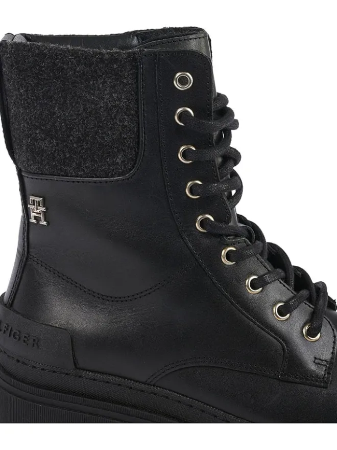 Tommy Hilfiger Shoes Stiefel & Boots^Leder-Boots in Schwarz