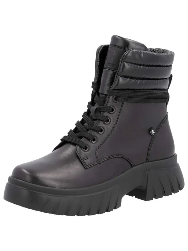 Leder-Boots in Schwarz>rieker Outlet