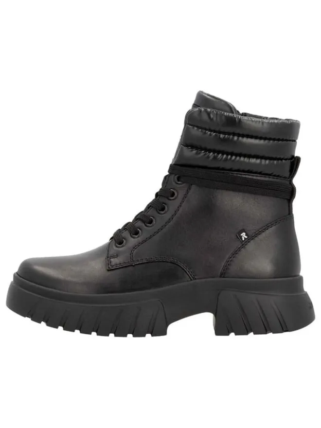 Leder-Boots in Schwarz>rieker Outlet