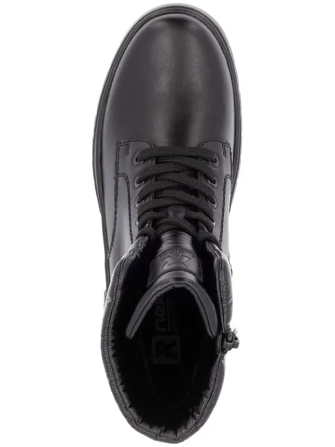 Leder-Boots in Schwarz>rieker Outlet