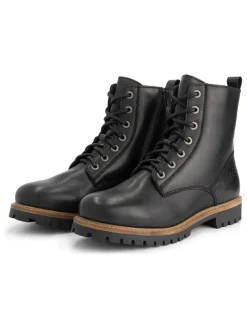 TRAVELIN' Schnürschuhe|Schnürschuhe^Leder-Boots in Schwarz