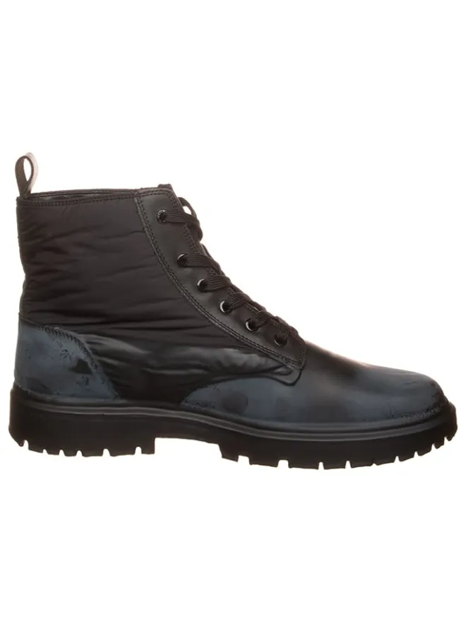 Leder-Boots in Schwarz>Calvin Klein