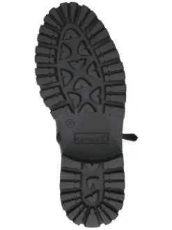 Leder-Boots in Schwarz><noscript><img width=
