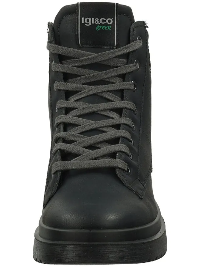Leder-Boots in Schwarz>Igi&Co Outlet