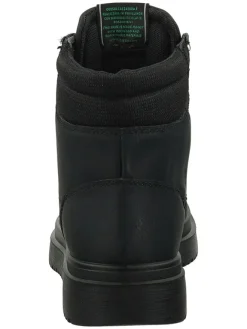Leder-Boots in Schwarz><noscript><img width=