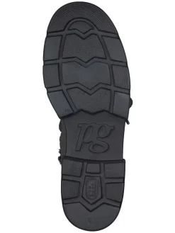 Leder-Boots in Schwarz/ Anthrazit><noscript><img width=