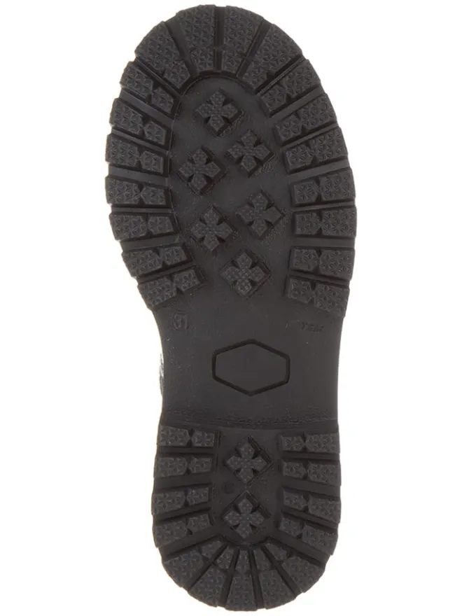 Leder-Boots in Silber>lamino