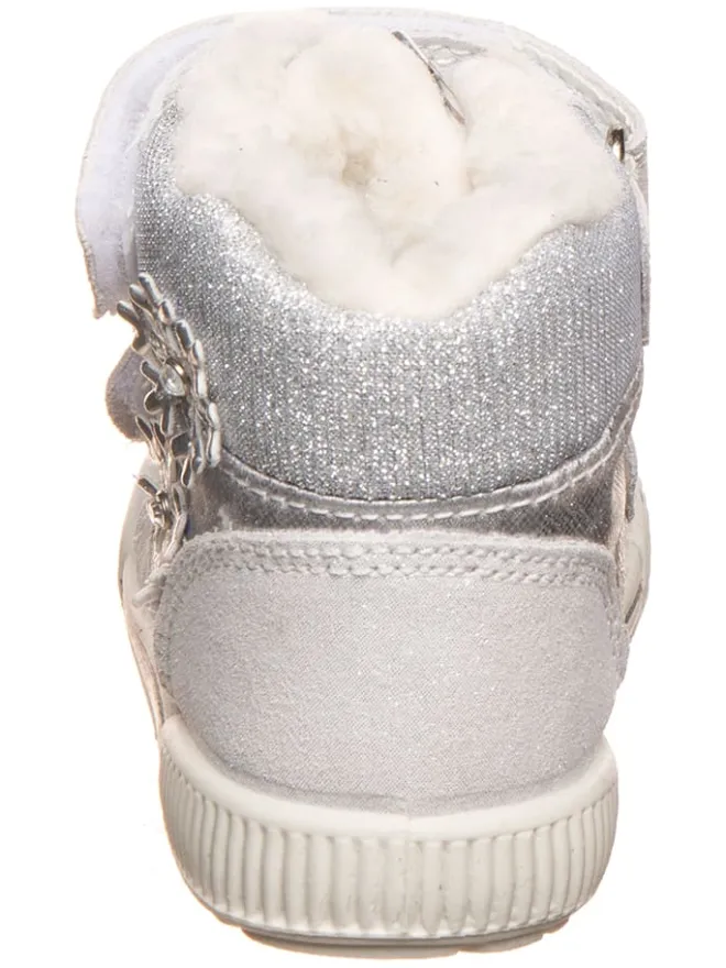 Primigi Stiefel & Boots|Stiefel & Boots·Boots^Leder-Boots in Weiß/ Silber