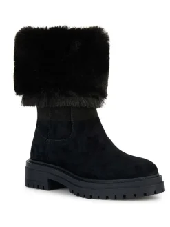 Geox Stiefel & Boots^Leder-Boots "Iridea" in Schwarz