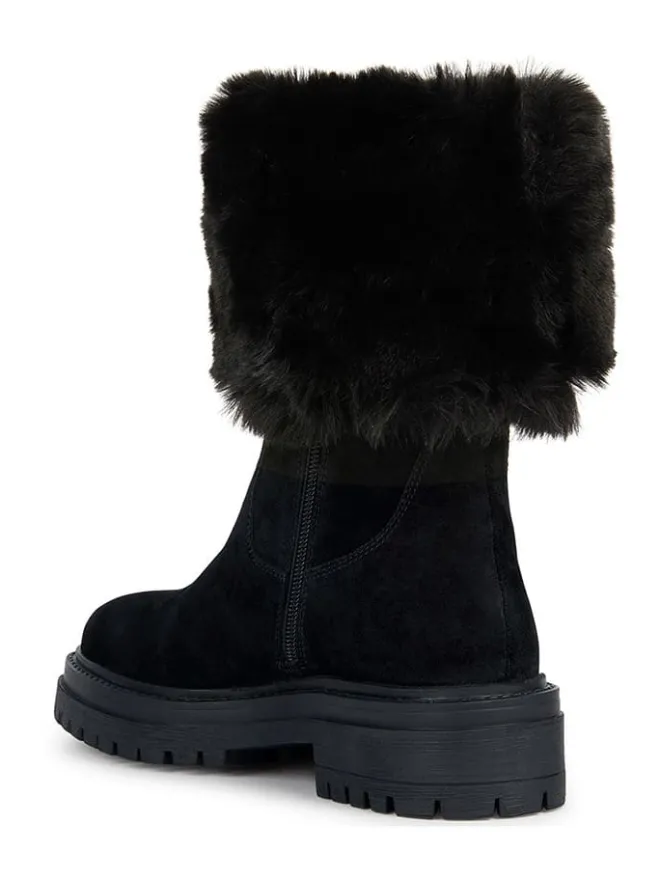 Geox Stiefel & Boots^Leder-Boots "Iridea" in Schwarz