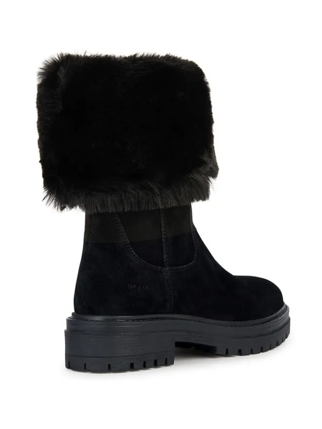 Geox Stiefel & Boots^Leder-Boots "Iridea" in Schwarz