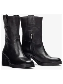 Unisa Stiefeletten^Leder-Boots "Julen" in Schwarz