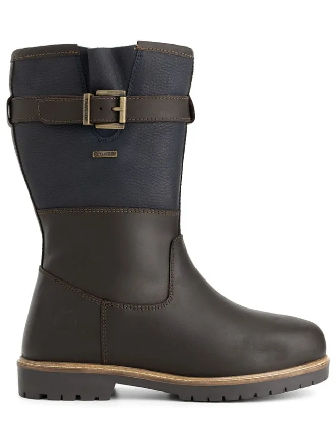 TRAVELIN' Stiefel & Boots^Leder-Boots "Landvik" in Dunkelblau/ Braun