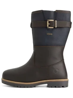 TRAVELIN' Stiefel & Boots^Leder-Boots "Landvik" in Dunkelblau/ Braun
