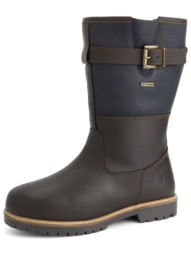TRAVELIN' Stiefel & Boots^Leder-Boots "Landvik" in Dunkelblau/ Braun