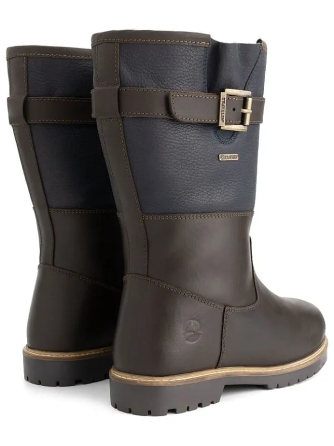TRAVELIN' Stiefel & Boots^Leder-Boots "Landvik" in Dunkelblau/ Braun