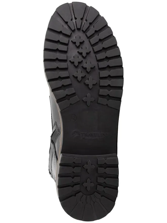 Leder-Boots "Langdets" in Schwarz>TRAVELIN' Discount