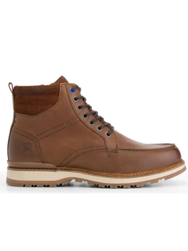 Leder-Boots "Levring" in Hellbraun>TRAVELIN' Discount