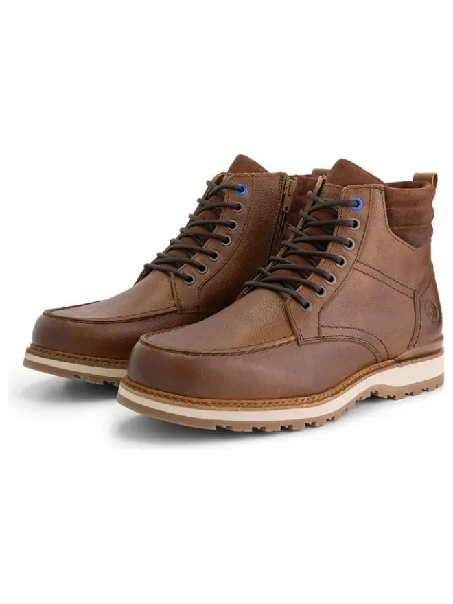 Leder-Boots "Levring" in Hellbraun>TRAVELIN' Discount