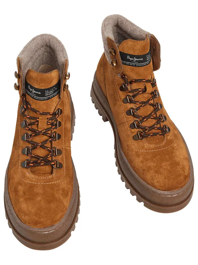 Pepe Jeans FOOTWEAR Stiefel & Boots^Leder-Boots "Lincoln" in Hellbraun