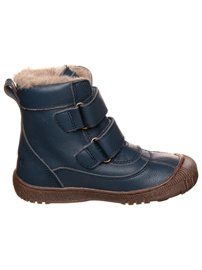 Leder-Boots "Magnus" in Dunkelblau>bisgaard Clearance