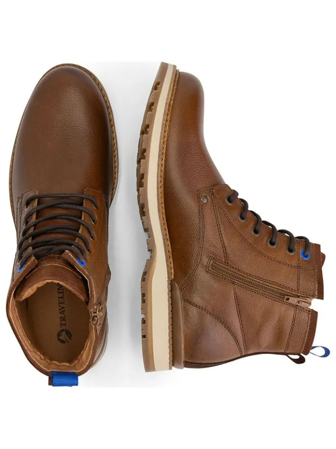 TRAVELIN' Stiefel & Boots^Leder-Boots "Malling" in Hellbraun