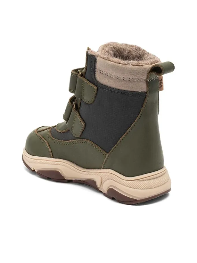 Leder-Boots "Marius" in Grün>bisgaard Hot