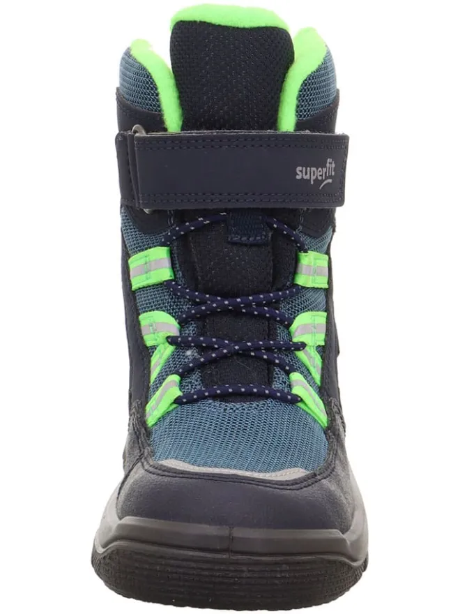 superfit Stiefel & Boots·Boots^Leder-Boots "Mars" in Dunkelblau/ Grün