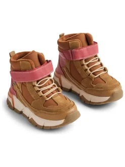 Leder-Boots "Muni Tex" in Hellbraun/ Pink>Wheat Clearance