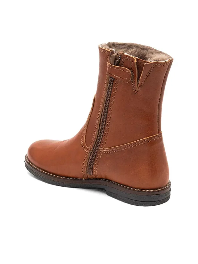 bisgaard Stiefel & Boots·Boots^Leder-Boots "Nicola" in Hellbraun