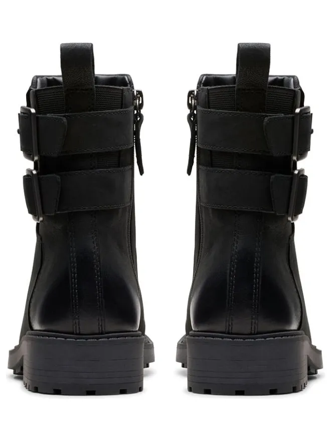 Clarks Stiefeletten^Leder-Boots "Orinoco 2" in Schwarz