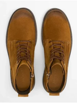 Marc O'Polo Shoes Stiefel & Boots^Leder-Boots "Rony" in Hellbraun