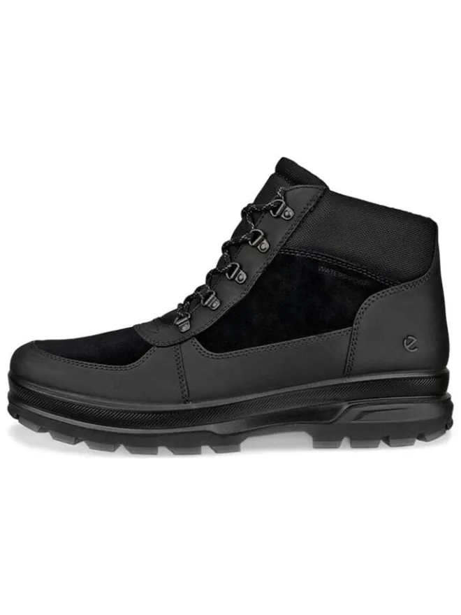 Leder-Boots "Rugged Track" in Schwarz>Ecco Hot