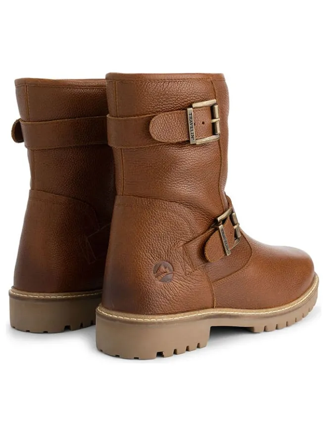 Leder-Boots "Skelde" in Hellbraun>TRAVELIN' Online